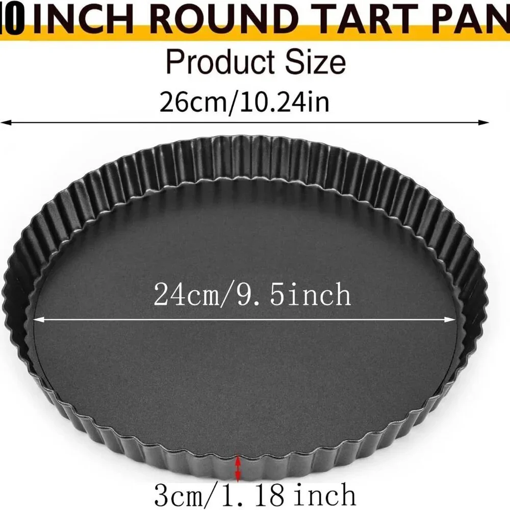 10 Inch Tart Pan with removable bottom